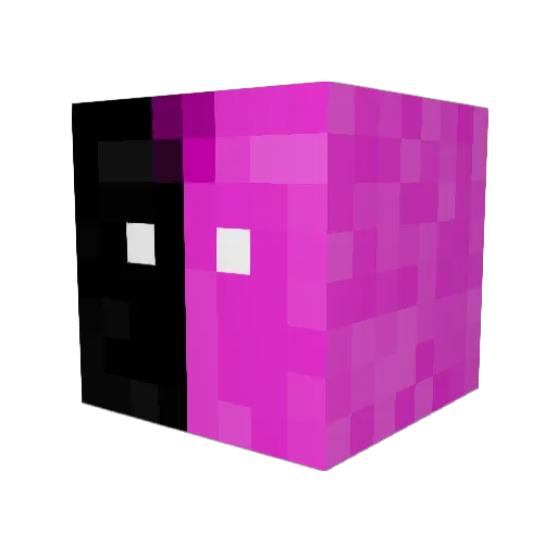 Fanyny Minecraft avatar head, 3D render