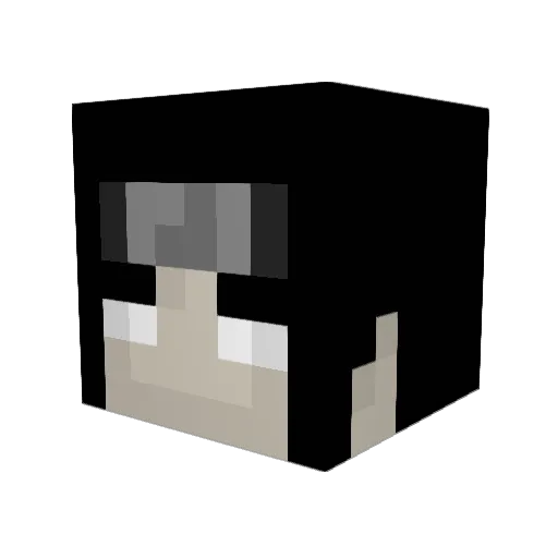 Fanyoutube Minecraft avatar head, 3D render