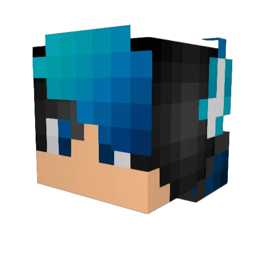 Fanz_GFX Minecraft avatar head, 3D render