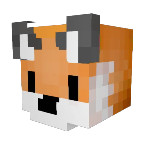 FanzuFanzu12 Minecraft avatar head, 3D render