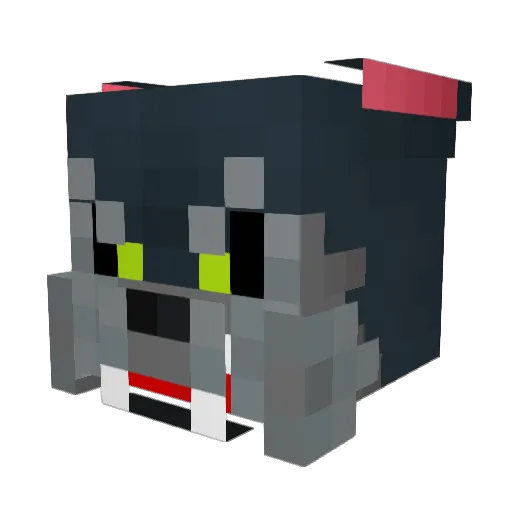 Fanzyli Minecraft avatar head, 3D render
