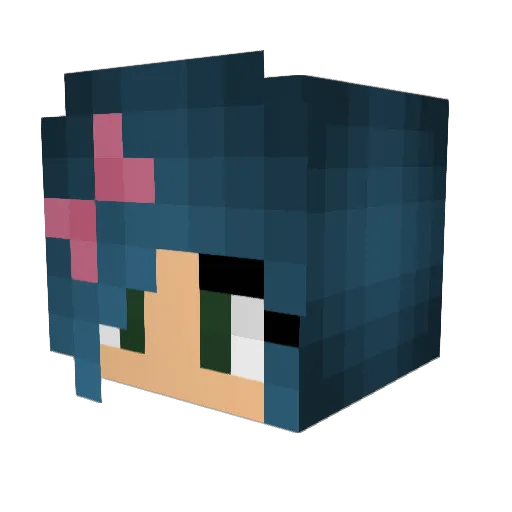 Faolanis Minecraft avatar head, 3D render
