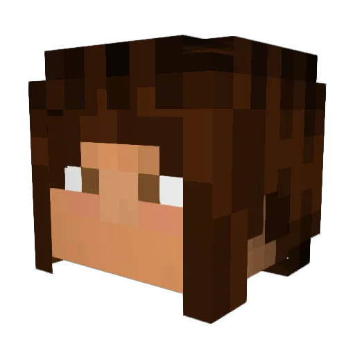 Faorie Minecraft avatar head, 3D render