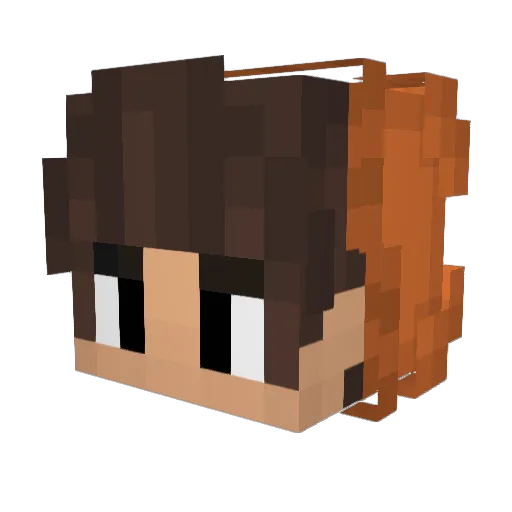 Faqiral Minecraft avatar head, 3D render