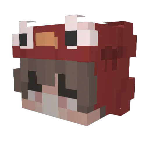 FarBeats Minecraft avatar head, 3D render