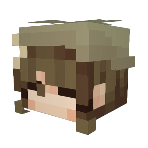 FarCryCradle Minecraft avatar head, 3D render