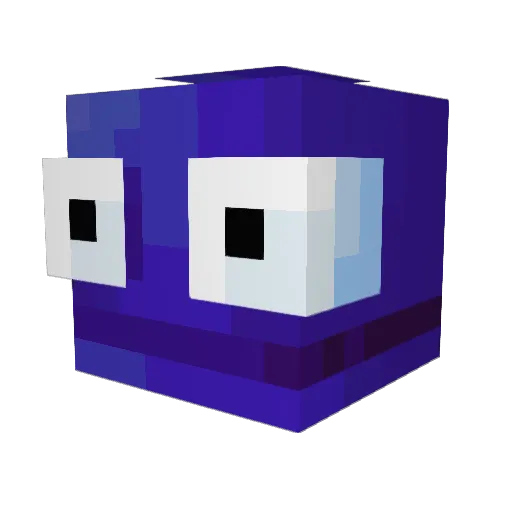 FarLeeLess Minecraft avatar head, 3D render