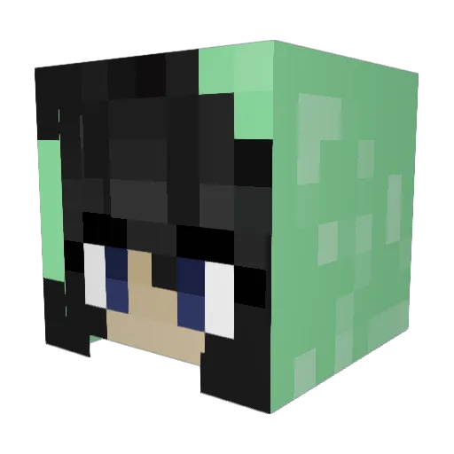 FarLyra Minecraft avatar head, 3D render