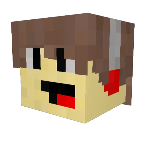 FarMystery Minecraft avatar head, 3D render