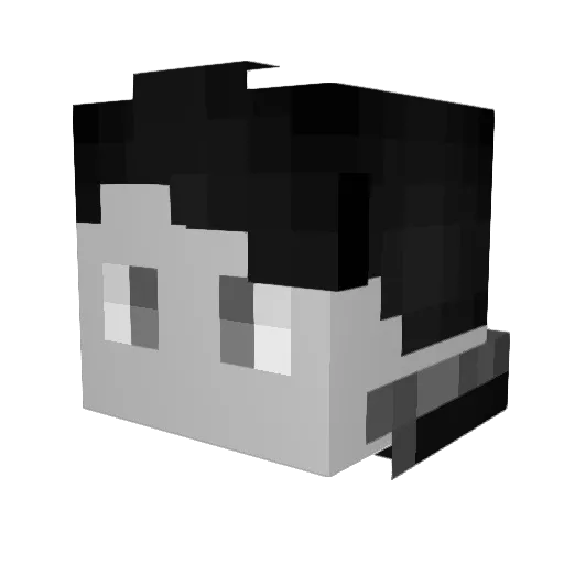 FarProductions Minecraft avatar head, 3D render