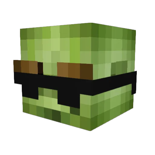 Far_Micheal Minecraft avatar head, 3D render