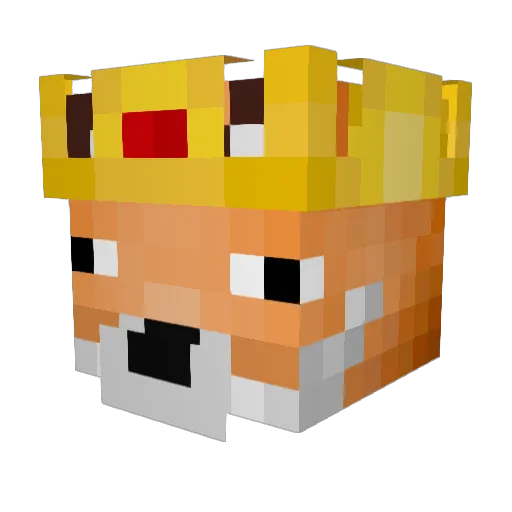 Faraday24 Minecraft avatar head, 3D render