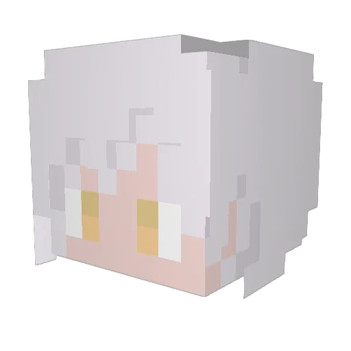 Farah666 Minecraft avatar head, 3D render