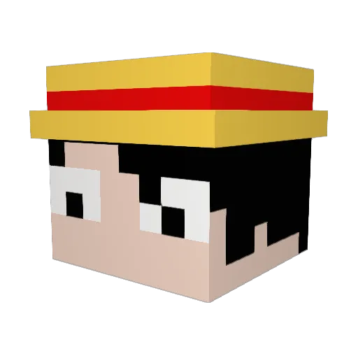 Faraoth Minecraft avatar head, 3D render