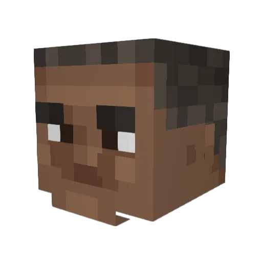 Faraox111 Minecraft avatar head, 3D render