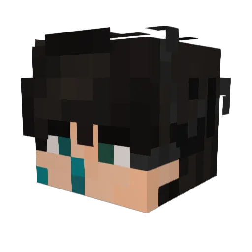 Farateik Minecraft avatar head, 3D render