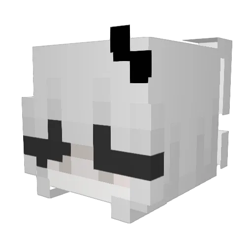Farbrormunk Minecraft avatar head, 3D render