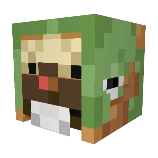 Farcaby Minecraft avatar head, 3D render