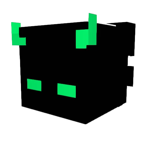 Farcannailed Minecraft avatar head, 3D render