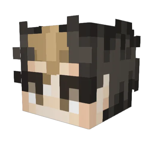 Fareanor Minecraft avatar head, 3D render