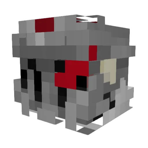 Farek Minecraft avatar head, 3D render