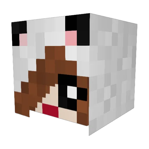 Farengar Minecraft avatar head, 3D render
