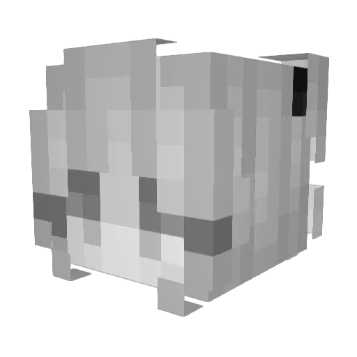 Farenhaidd Minecraft avatar head, 3D render
