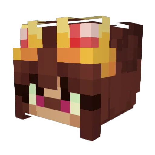FarestR06 Minecraft avatar head, 3D render