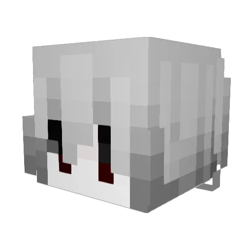 Farflow Minecraft avatar head, 3D render