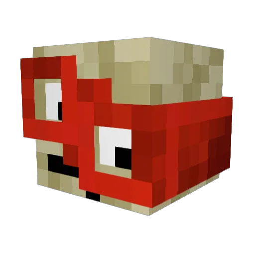 Farg0 Minecraft avatar head, 3D render