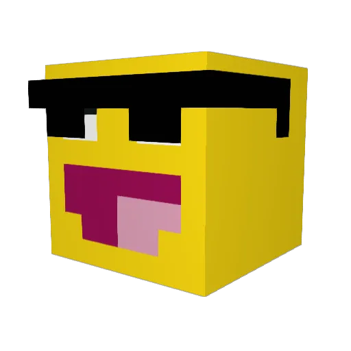 FargoEv Minecraft avatar head, 3D render