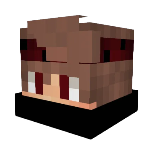 Fargus28 Minecraft avatar head, 3D render