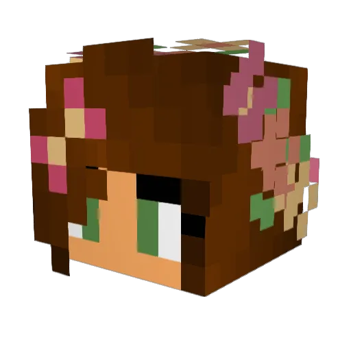 Farhorizon Minecraft avatar head, 3D render