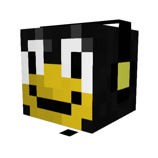 Fariko Minecraft avatar head, 3D render