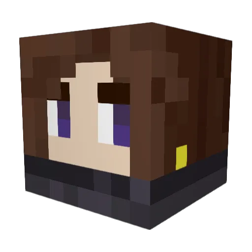 Farishrain Minecraft avatar head, 3D render