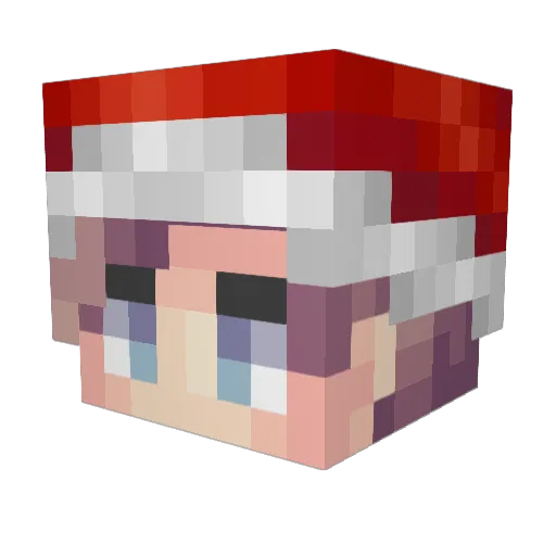 FariyL Minecraft avatar head, 3D render