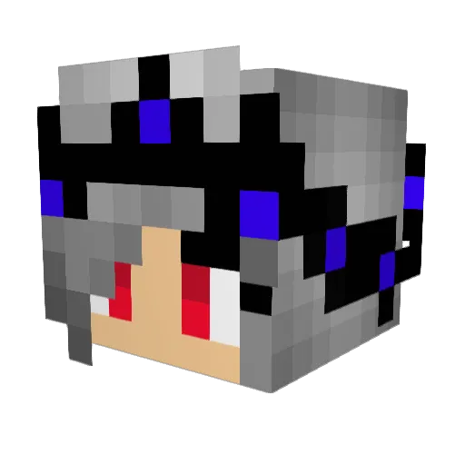 FariyTail86 Minecraft avatar head, 3D render