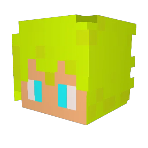 Fark_Wolff Minecraft avatar head, 3D render