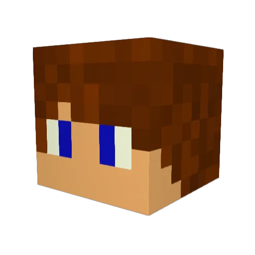 FarkalGames Minecraft avatar head, 3D render