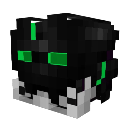 Farkwood Minecraft avatar head, 3D render