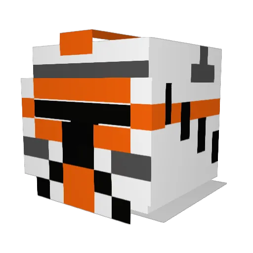 Farlan_YT Minecraft avatar head, 3D render