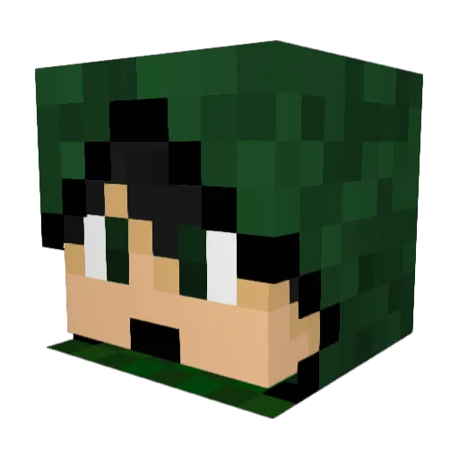 Farley244 Minecraft avatar head, 3D render