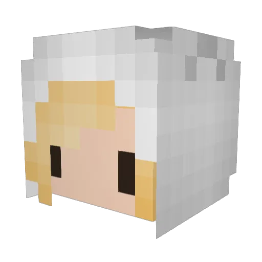 Farleymoo Minecraft avatar head, 3D render