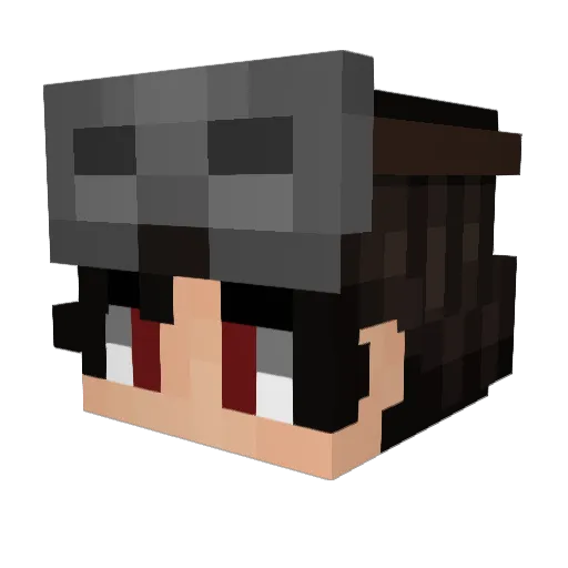 FarmSmurfo Minecraft avatar head, 3D render