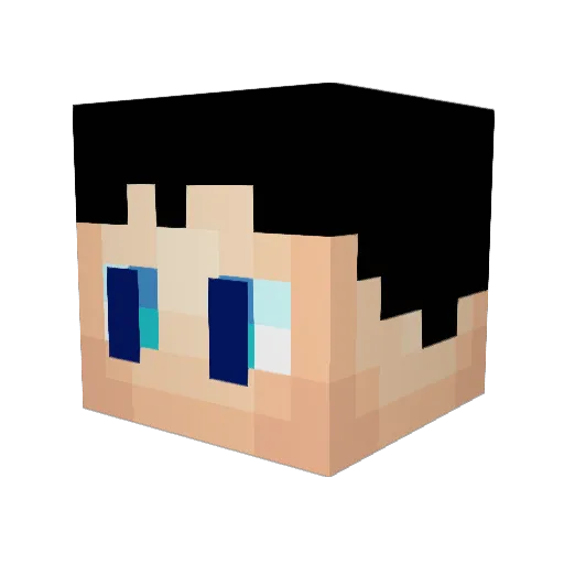 Farmcrusher Minecraft avatar head, 3D render