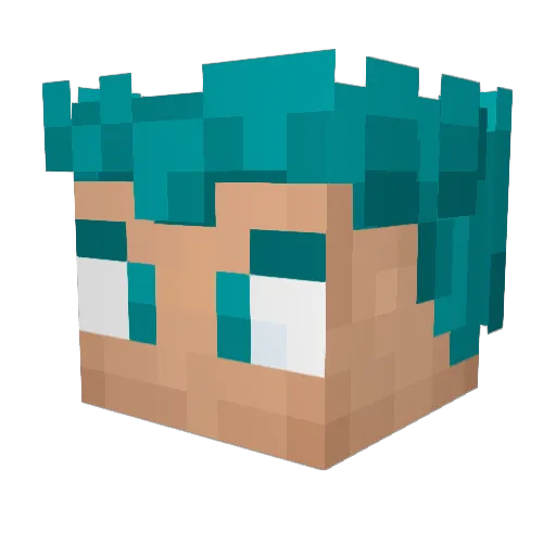FarmerJobs Minecraft avatar head, 3D render