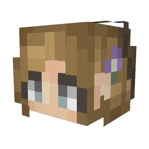 FarmerLarry Minecraft avatar head, 3D render
