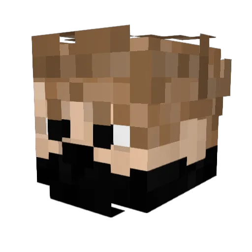 Farmer_Chimpey Minecraft avatar head, 3D render