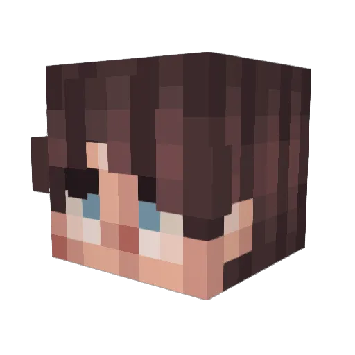 Farmer_Melo Minecraft avatar head, 3D render