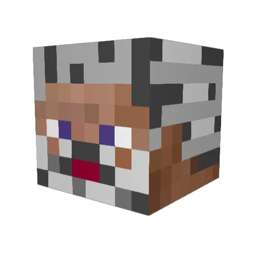 FarmersmurfBob Minecraft avatar head, 3D render